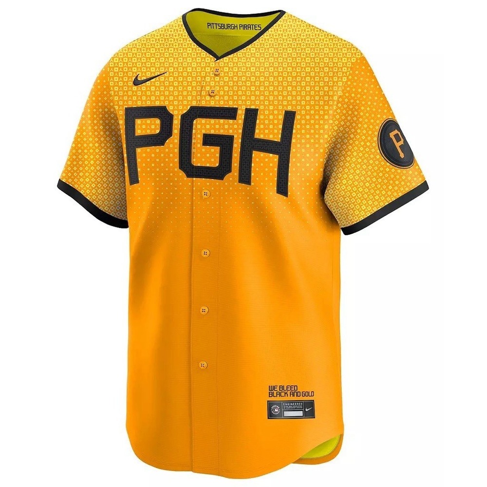 Nike Men's Pittsburgh Pirates City Connect Blank Jersey Small NWT ($140 Retail)